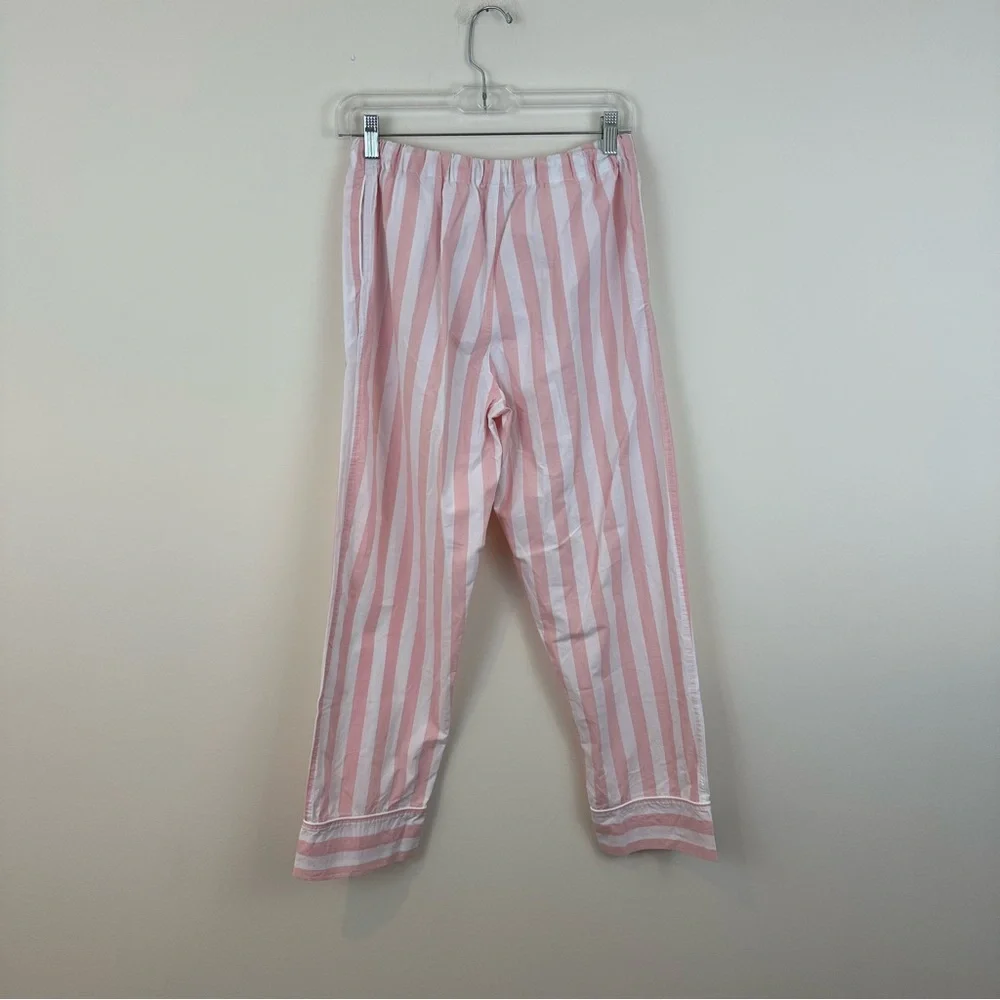 Serena & Lily Pink and White Striped Lounge Pants Size Small - Picture 3 of 3